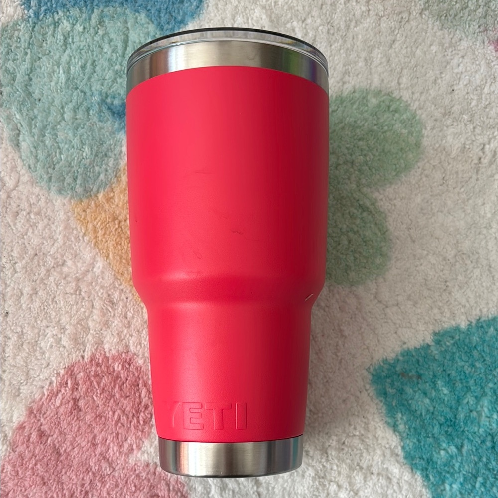 Yeti Red pink tumbler